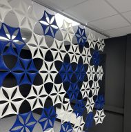 Ecousto Skillevegg Snowflake